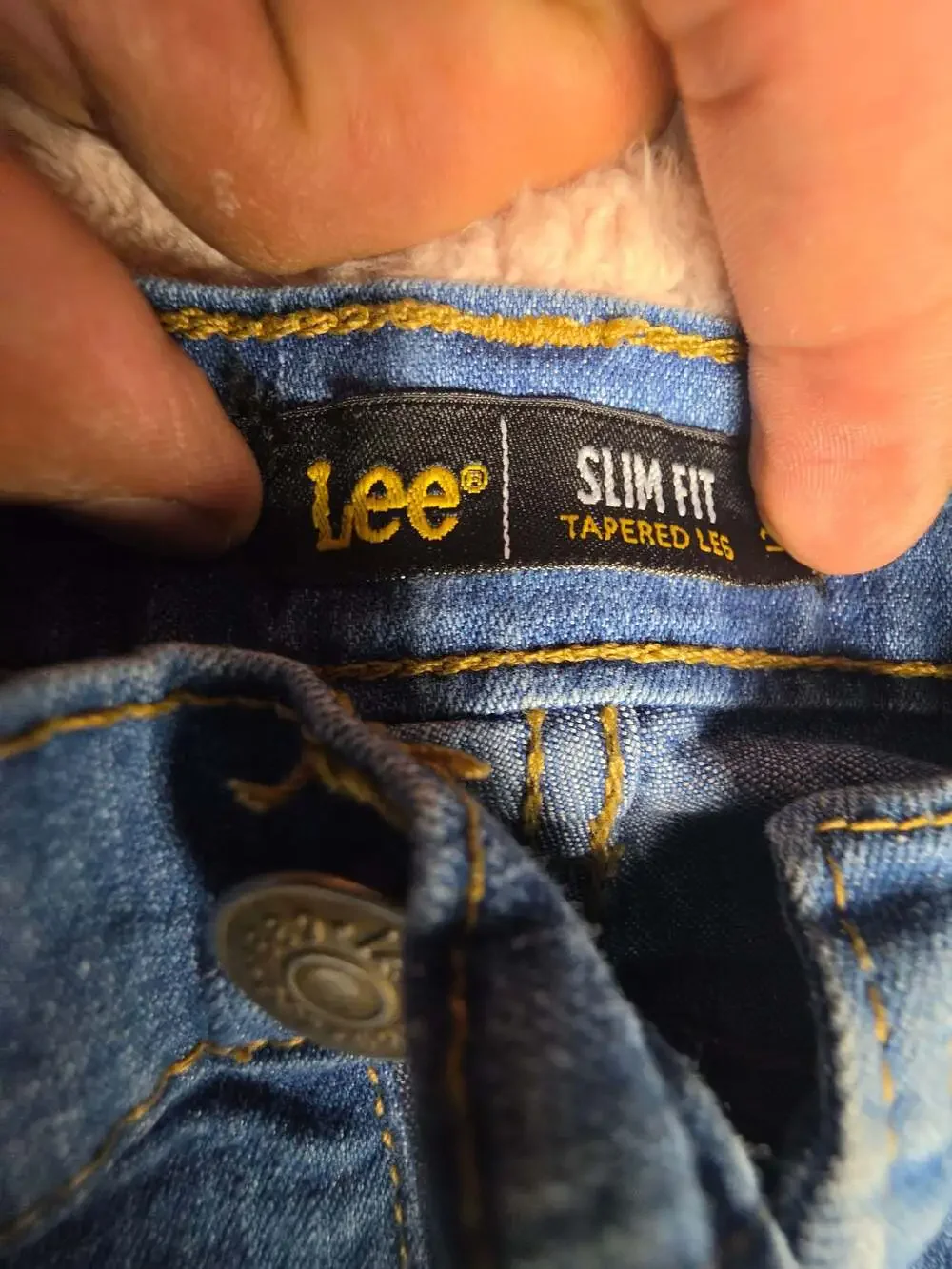 Lee Boys Slim Fit Tapered Leg Jeans Size 16